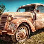 Woman with used car